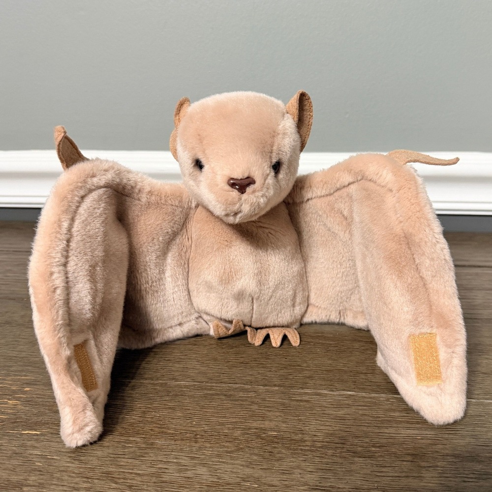 Ty Beanie Buddies Batty Bat Tan Brown 2000 Vintage Plush‎ Toy Wings